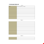 Storyboard Template - Create a Compelling Story | Jerry Gervasi example document template 