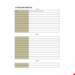 Storyboard Template - Create a Compelling Story | Jerry Gervasi example document template