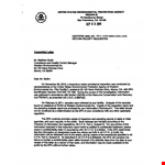 Inspection Report Transmittal Letter example document template