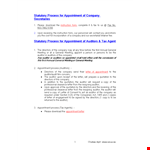 Tax Agent Appointment Letter Example example document template