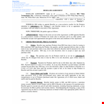 Equipment Reseller Agreement example document template
