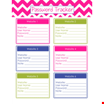 Create and Manage Passwords Easily with our Password List Template example document template