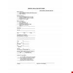 Create Accurate and Organized Meal Receipts with our Missing Meal Receipt Form example document template