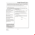 Expertly Crafted Demand Letter Template - Get Compensated Quickly example document template