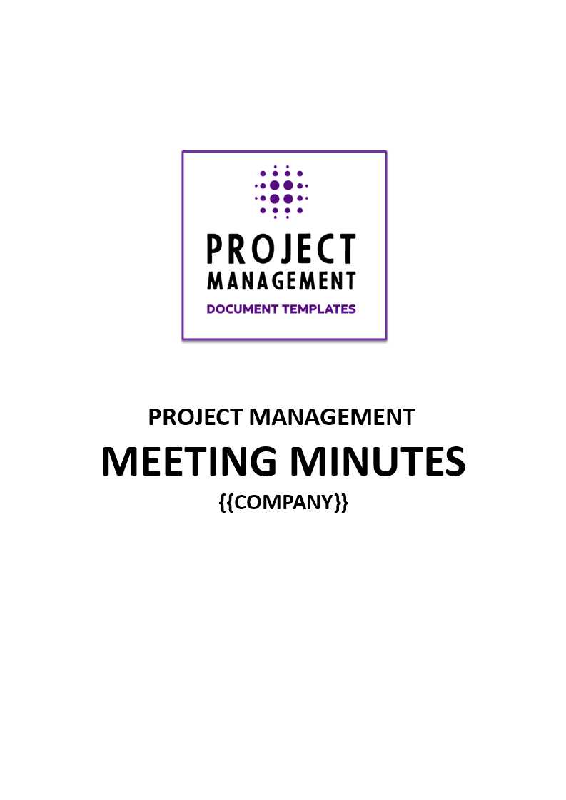 project meeting minutes template