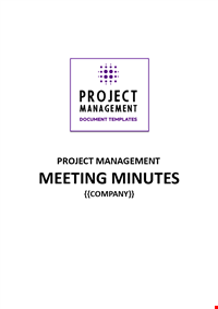 Project Meeting Minutes