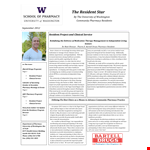 Resident Star Newsletter: Health, Clinical, and Pharmacy Updates for Resident Pharmacists example document template 