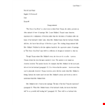 Literary Analysis Essay Template example document template 