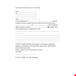 Jury Duty Excuse Letter Template - Request a Jury Duty Excuse Letter example document template 
