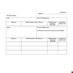 Effective Work Plan Template for Activities, Objectives, and Measures example document template