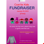 Kids fundraiser poster example document template 