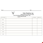 Track Your Child's Reading Progress with Our Monday Reading Log Template example document template