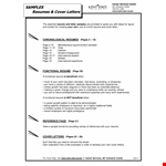 Free Resume Example For Jobs example document template
