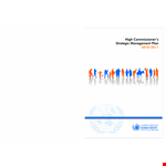 High Commissioners Strategic Management Plan example document template