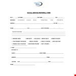 Service Referral Form Template example document template