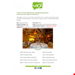 Gala Dinner & Networking Event example document template