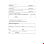 Child Support Parent Agreement Template example document template