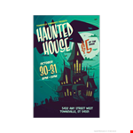 Haunted House Postcard Template Vdtxqwoosz example document template 