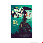Haunted House Postcard Template Vdtxqwoosz example document template