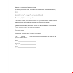 Formal Permission Request Letter example document template