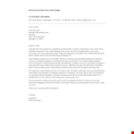 Marketing Executive Application Letter example document template