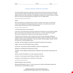 Example: "Nordstrom Employees - Company Mission Statement for Success example document template 