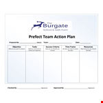 Perfect Team Action Plan Template example document template 