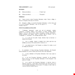 Standard Model Non Disclosure Agreement Form Doc example document template