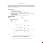 Exit Interview Template for Internship: Interview Guide and Expectations example document template