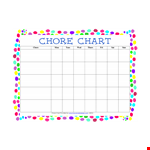 Create an Organized Chore Schedule with Our Free Blank Chore Chart example document template
