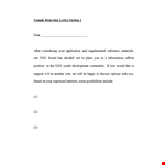 Expertly crafted rejection letter sample and options | Our Company example document template