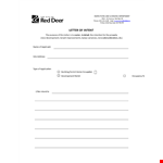 Guide to Writing a Letter of Intent for Permit Inspections example document template 