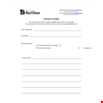 Guide to Writing a Letter of Intent for Permit Inspections example document template