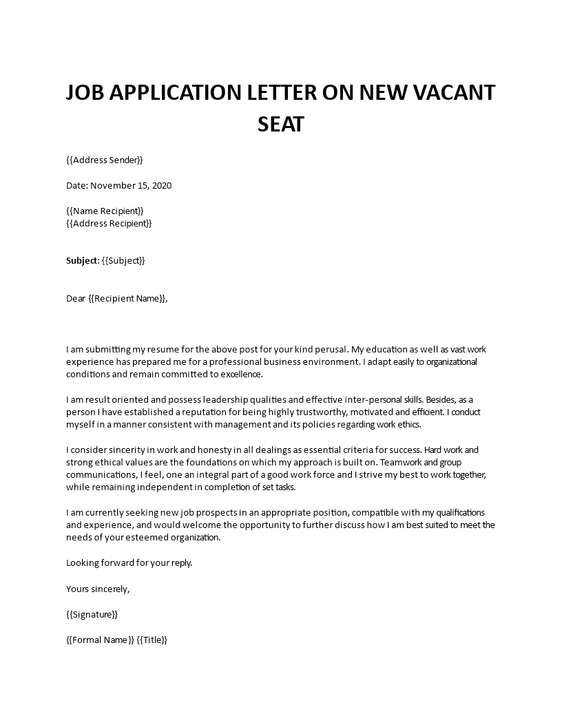 cover letter example for resume