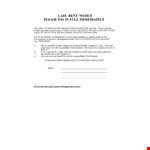 Late Rent Notice Template - Easily Notify Your Resident of Overdue Rent example document template 
