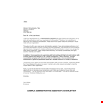 Senior Cover Letter example document template