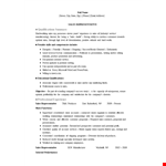 Sales Representative Agent Resume example document template