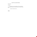 School Bus Service Termination Letter example document template