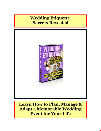 Wedding Gift List Etiquette Template