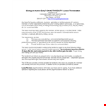 Scra Lease Termination Sample Letter example document template