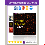 Happy New Year Social Media Post example document template