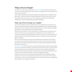 Proof of Funds Letter Template - Generate Verified Account Party Proof example document template