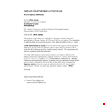 Contractor Appointment Letter Template example document template