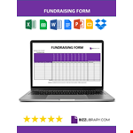 Fundraising Form Template example document template