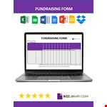 Fundraising Form Template example document template 
