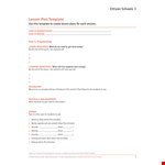 Lesson Plan Template - Plan Engaging Lessons example document template