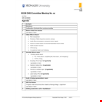 Safety Meeting Report - Management Meeting Agenda example document template