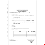 Create Your Parenting Plan - Guide for Mothers and Fathers with Alternating Schedules example document template