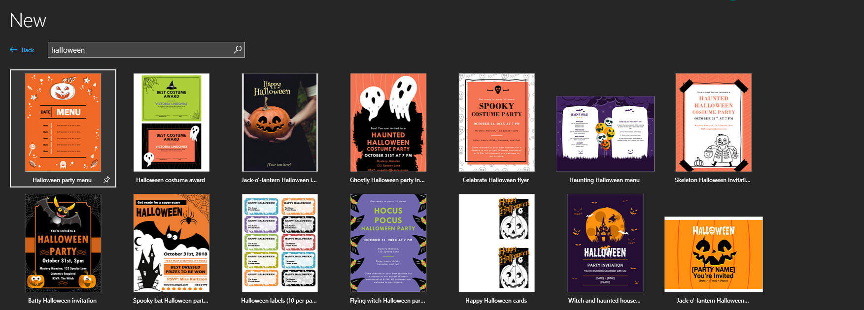 How to Create Halloween Party Invitations in Word