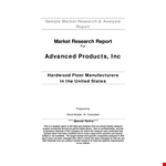 Market Research example document template